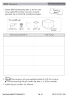 Measuring with containers
