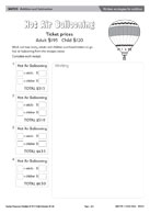 Written strategies for addition