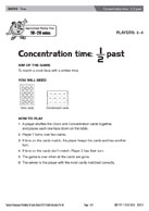 Concentration time - 1/2 past