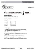 Concentration time - 1/4 past