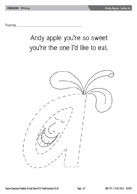 Andy Apple - Letter A