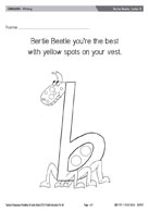 Bertie Beetle - Letter B
