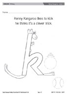 Kenny Kangaroo - Letter K