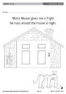 Monty Mouse - Letter M