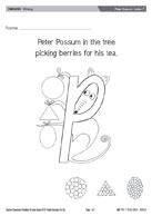 Peter Possum - Letter P