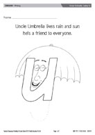 Uncle Umbrella - Letter U