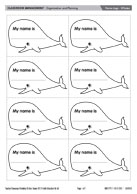 Name tags - Whales