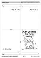 Fold-up booklet - Can you find the funny bunny?