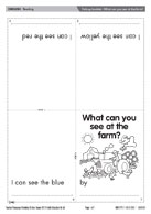 Fold-up booklet - What can you see at the farm?