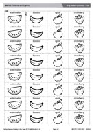 Strip pattern pictures - Fruit