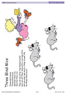 Three Blind Mice - Number rhyme