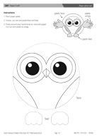 Paper plate owl