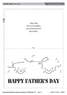 Father's Day dot-to-dot card